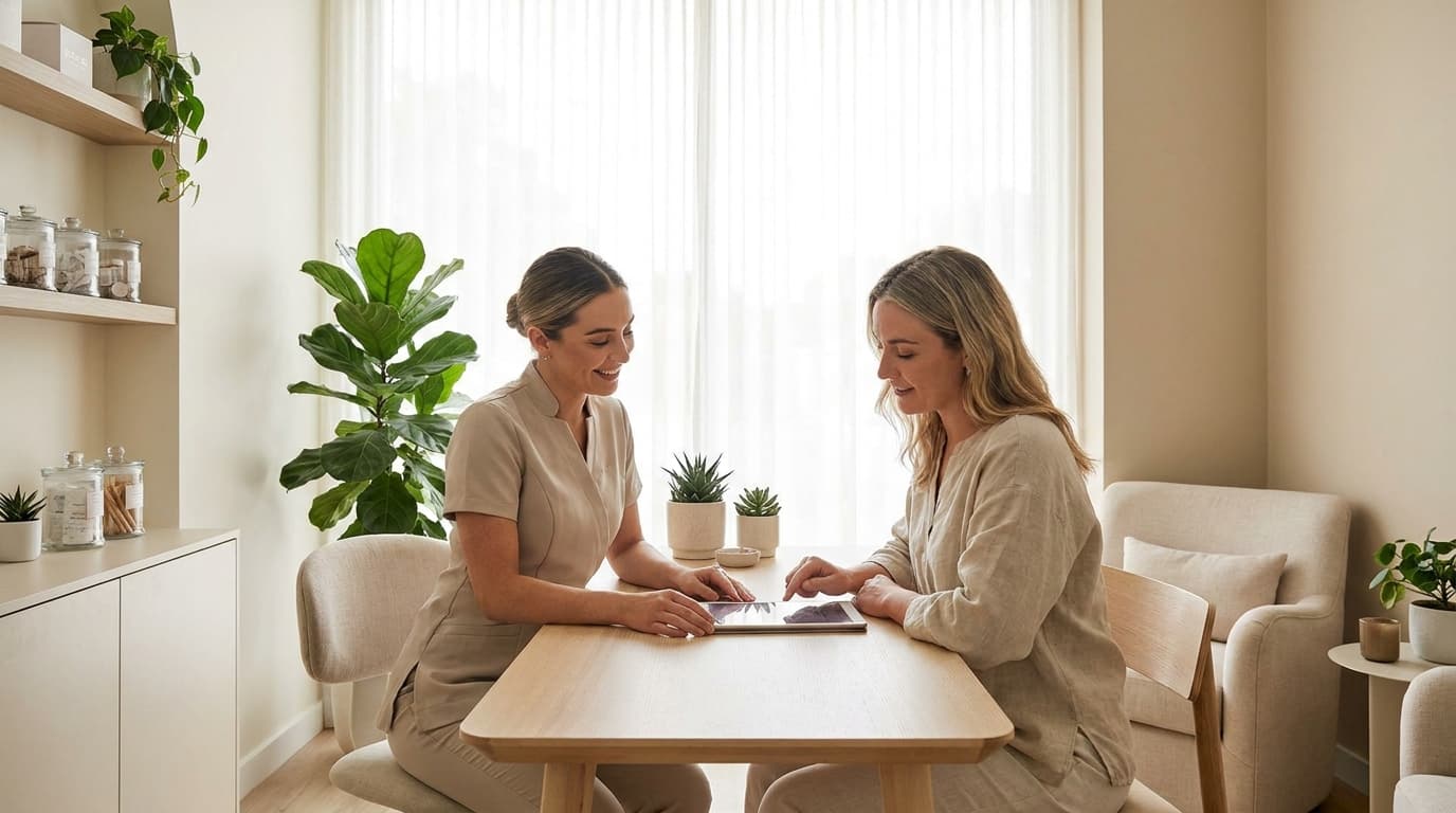 Person having a conversation with Perspective AI