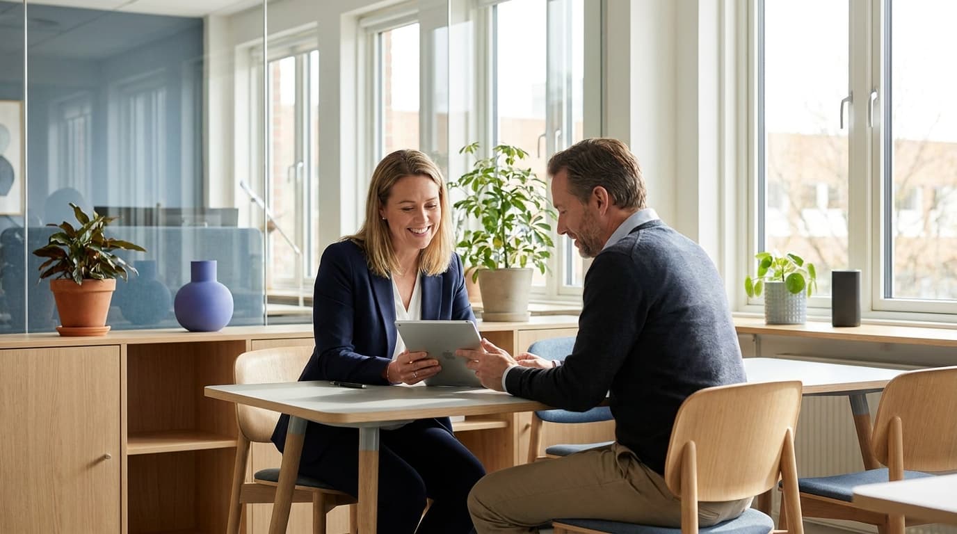 Person having a conversation with Perspective AI