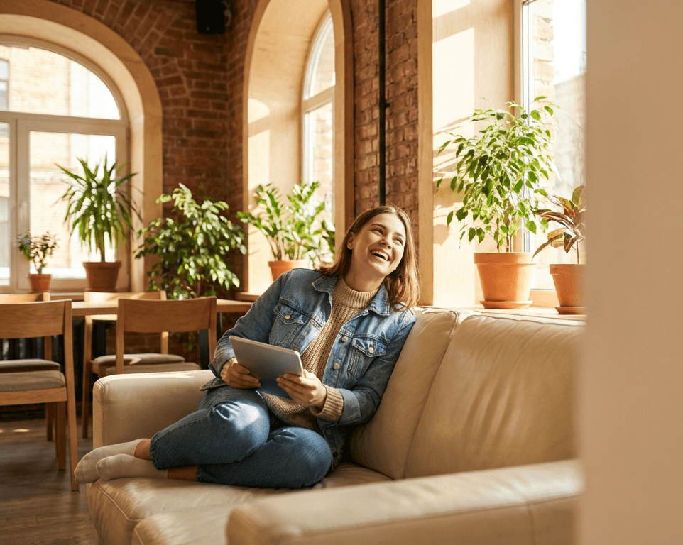 Person having a conversation with Perspective AI