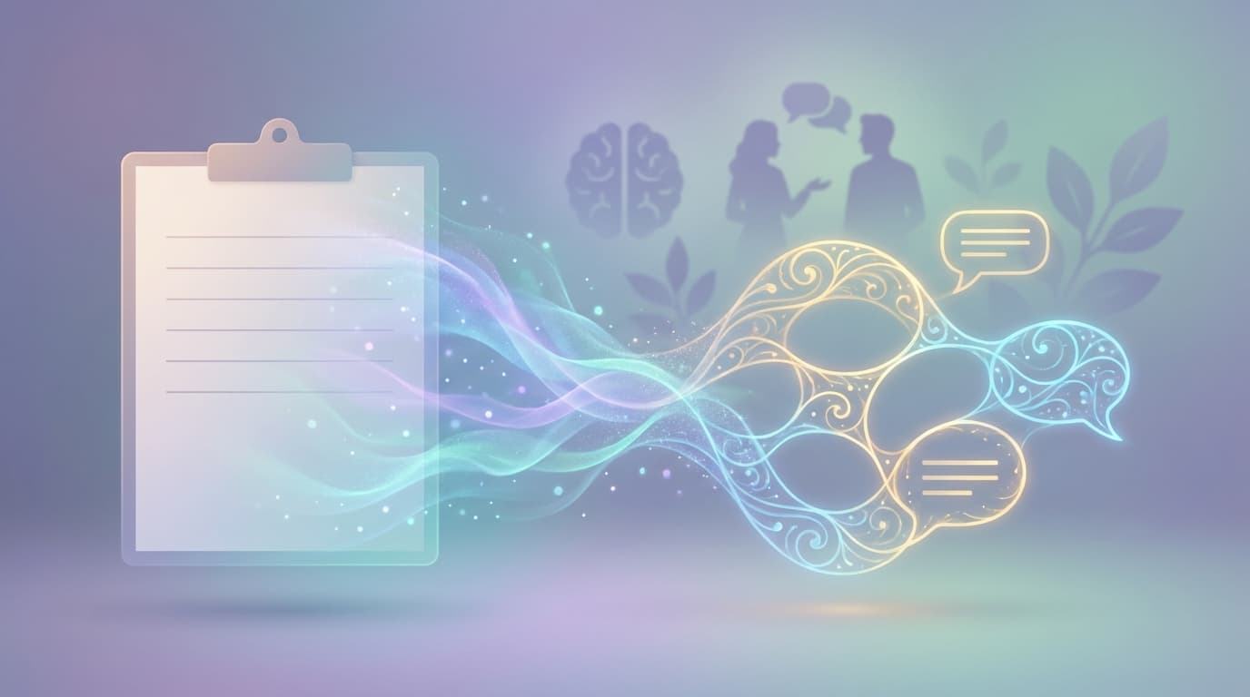 Your intake form says “anxiety.” A conversation tells you what’s actually happening.
