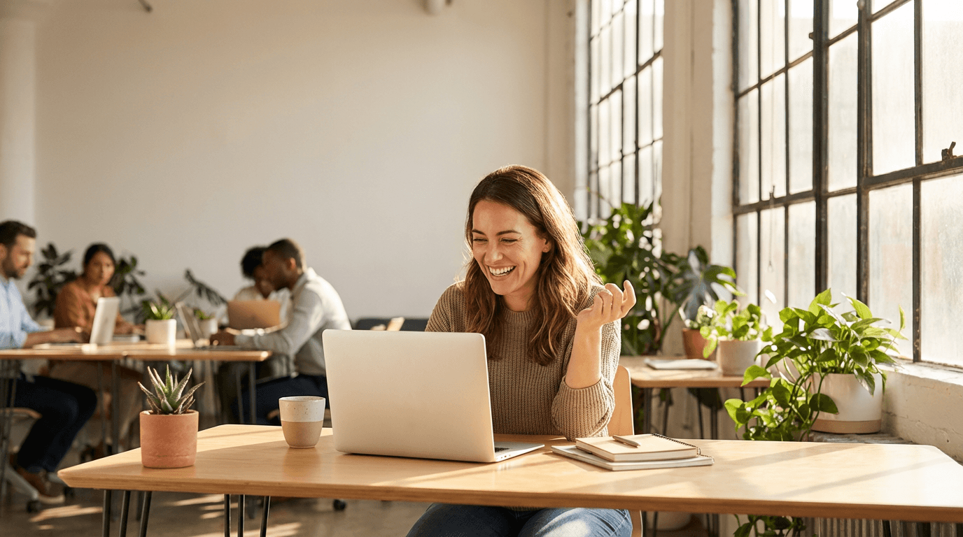 Person having a conversation with Perspective AI