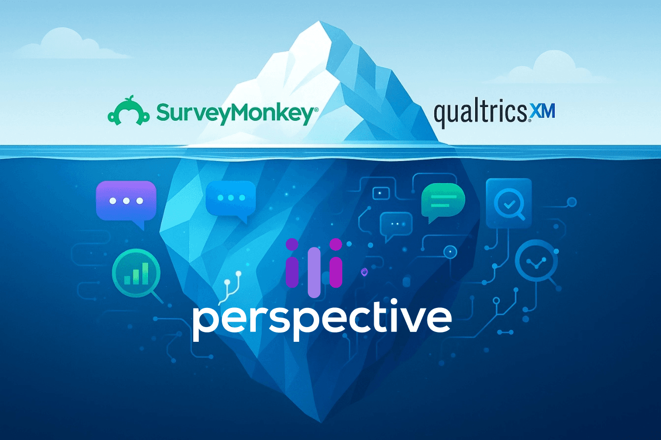 Beyond Surveys: How Perspective AI Delivers Deeper Customer Insights Than SurveyMonkey and Qualtrics